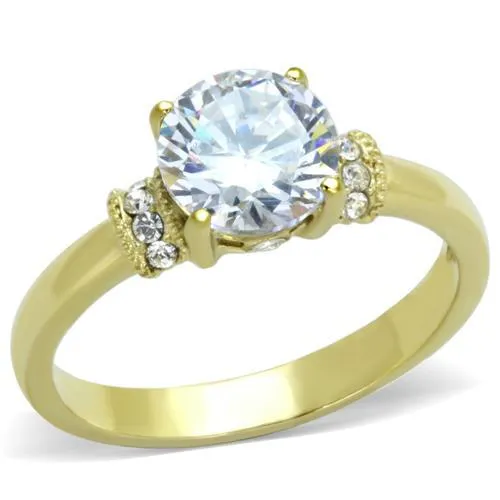 High polished (no plating) Stainless Steel Bangle with Top Grade Crystal in Clear for Women Style TK2248