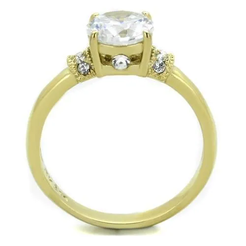 High polished (no plating) Stainless Steel Bangle with Top Grade Crystal in Clear for Women Style TK2248