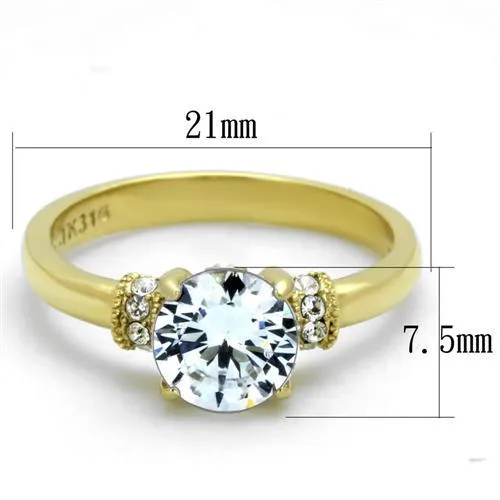 High polished (no plating) Stainless Steel Bangle with Top Grade Crystal in Clear for Women Style TK2248