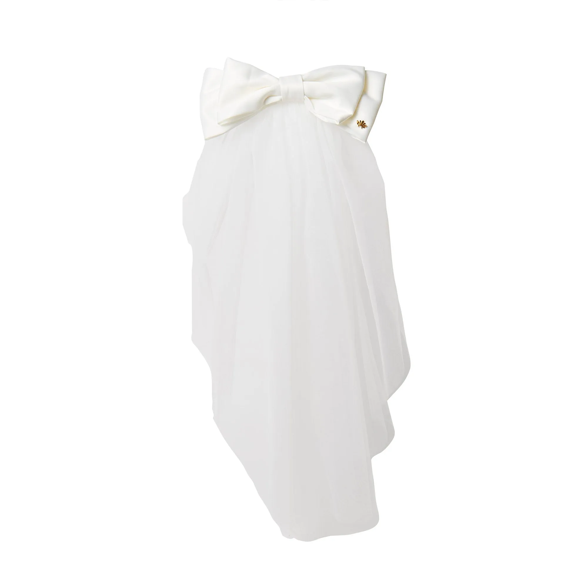IVORY PRISCILLA BOW VEIL