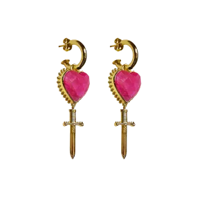 Juliet Earrings - Ruby