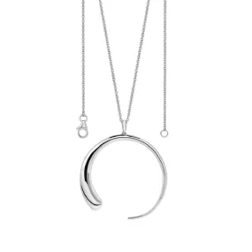 Large Luna Pendant in Sterling Silver