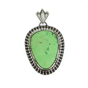 Lemon Chrysoprase "Sunburst" Pendant