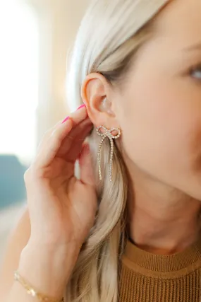 Lina Bow Drop Earrings