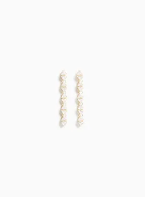 Linear Crystal Earrings