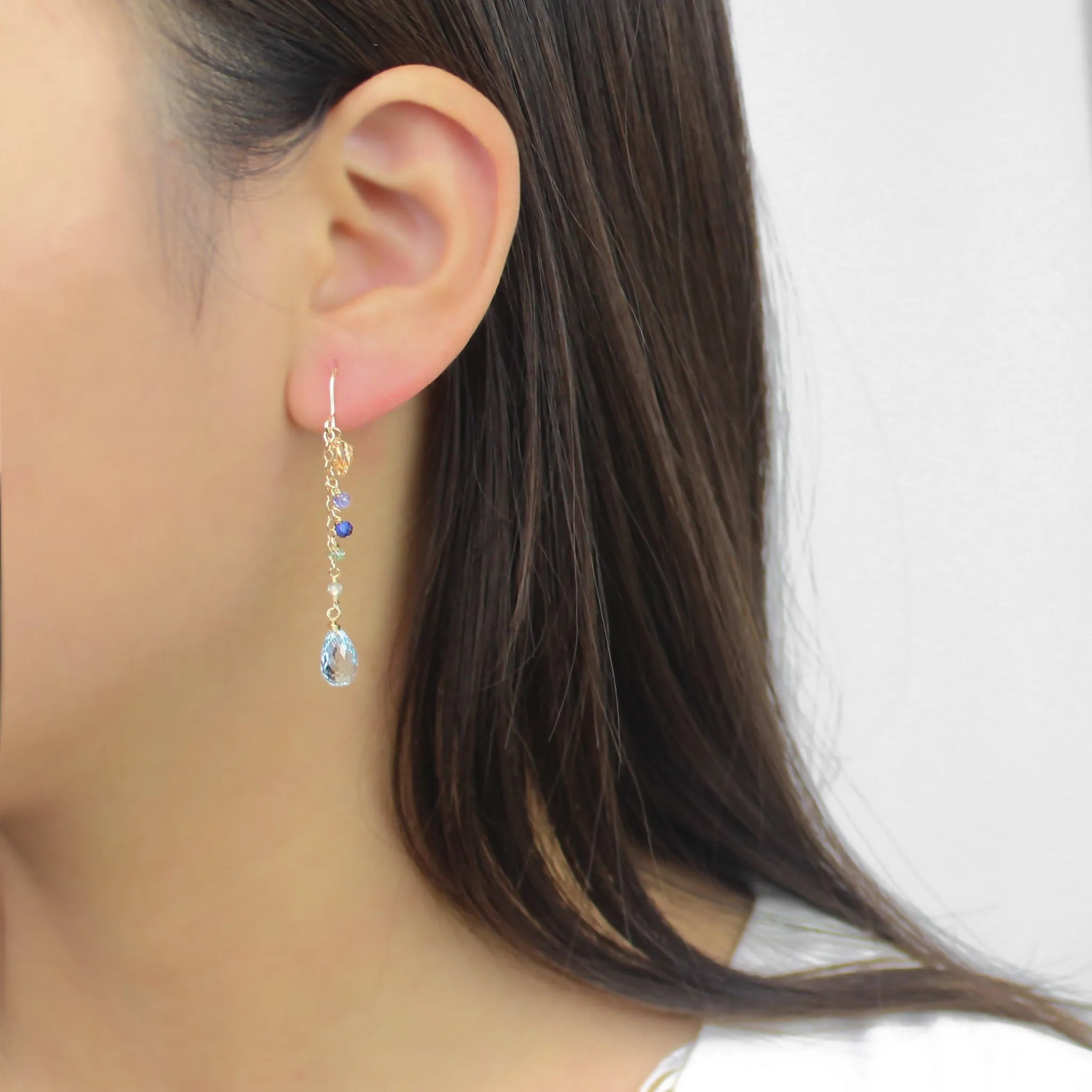Little Blue Drop Earrings