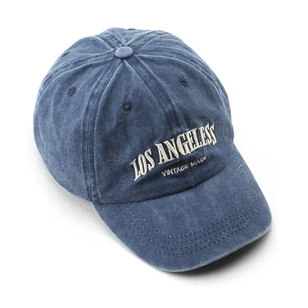 Los Angeles Embroidery Blue Adjustable Baseball Cap 洛杉磯刺繡藍色可調節棒球帽 KCHT2397