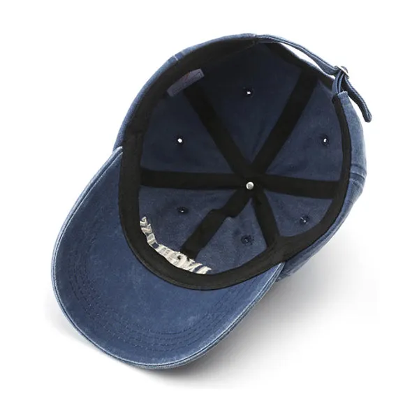 Los Angeles Embroidery Blue Adjustable Baseball Cap 洛杉磯刺繡藍色可調節棒球帽 KCHT2397