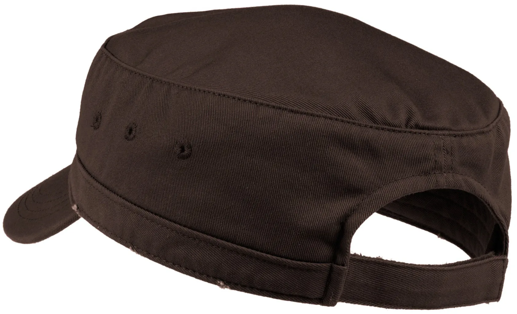 Mafoose Military Style Distressed Enzyme Washed Cotton Twill Caps in 4 Colors