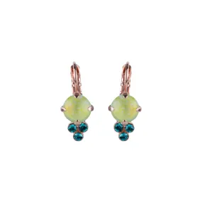 Medium Trio Cluster Leverback Earrings in "Ivy Villa" *Custom*