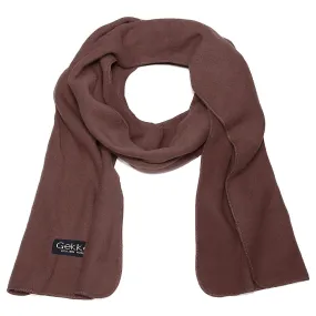 Men Women Fleece Scarf - Brown