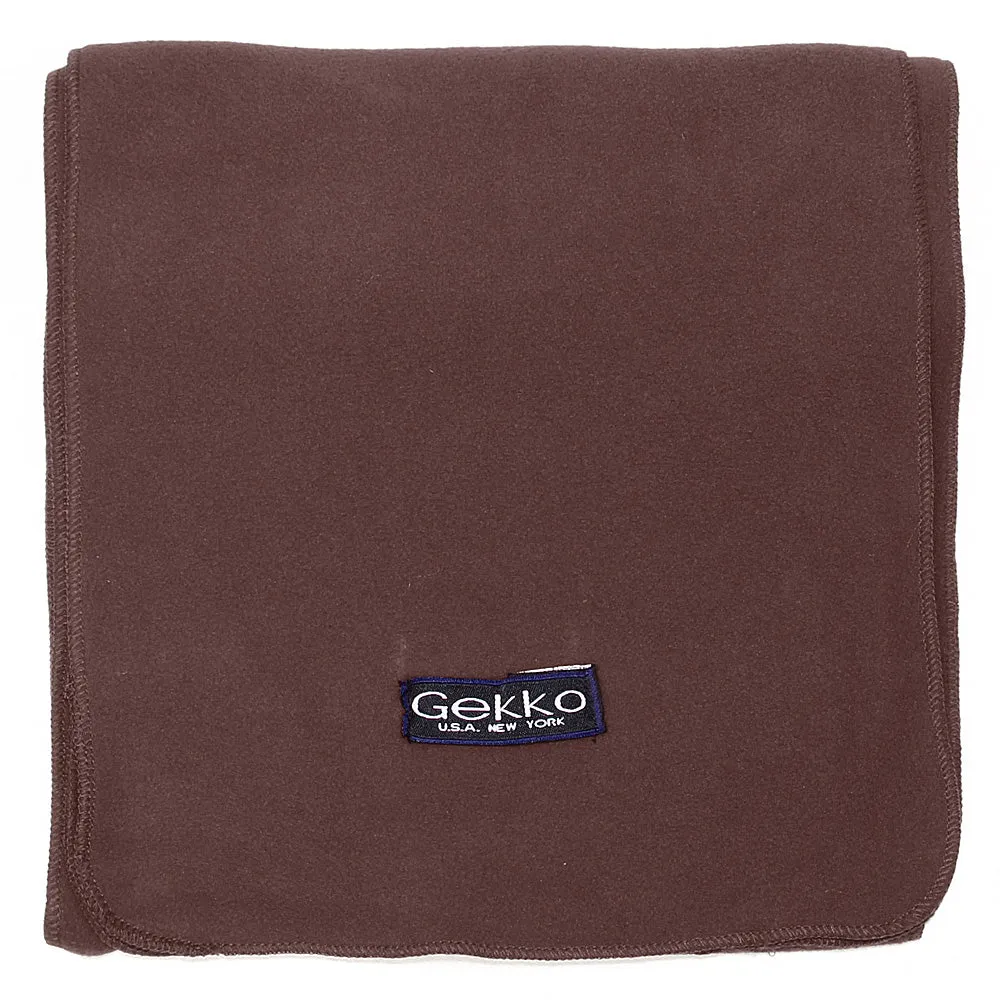Men Women Fleece Scarf - Brown
