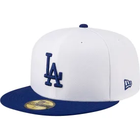 MLB Los Angeles Dodgers New Era Two-Tone Snow 59FIFTY Fitted Hat
