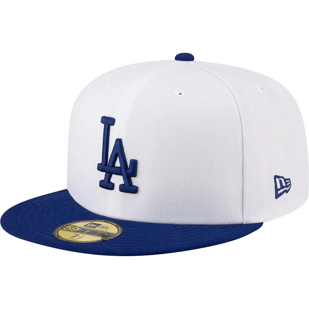 MLB Los Angeles Dodgers New Era Two-Tone Snow 59FIFTY Fitted Hat