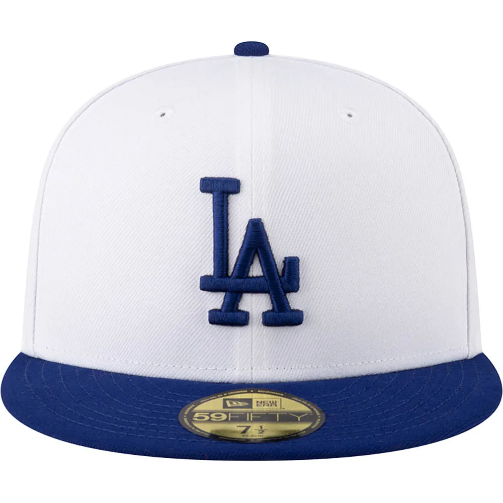 MLB Los Angeles Dodgers New Era Two-Tone Snow 59FIFTY Fitted Hat
