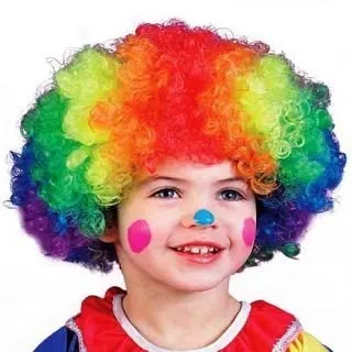Multi Coloured Malinga Style Hair Cap Wig for All Age Group Free Size , Best for Holi and Stage Drama Show