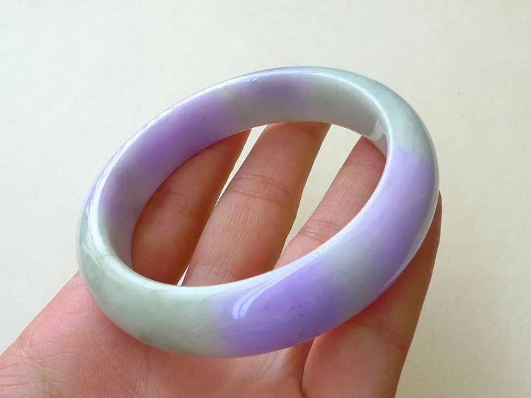 Natural Jade Bangle Jadeite Bangle Internal Diameter 55mm BER351