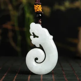 Natural Jade Pendant Jadeite Dragon Pendant PT1