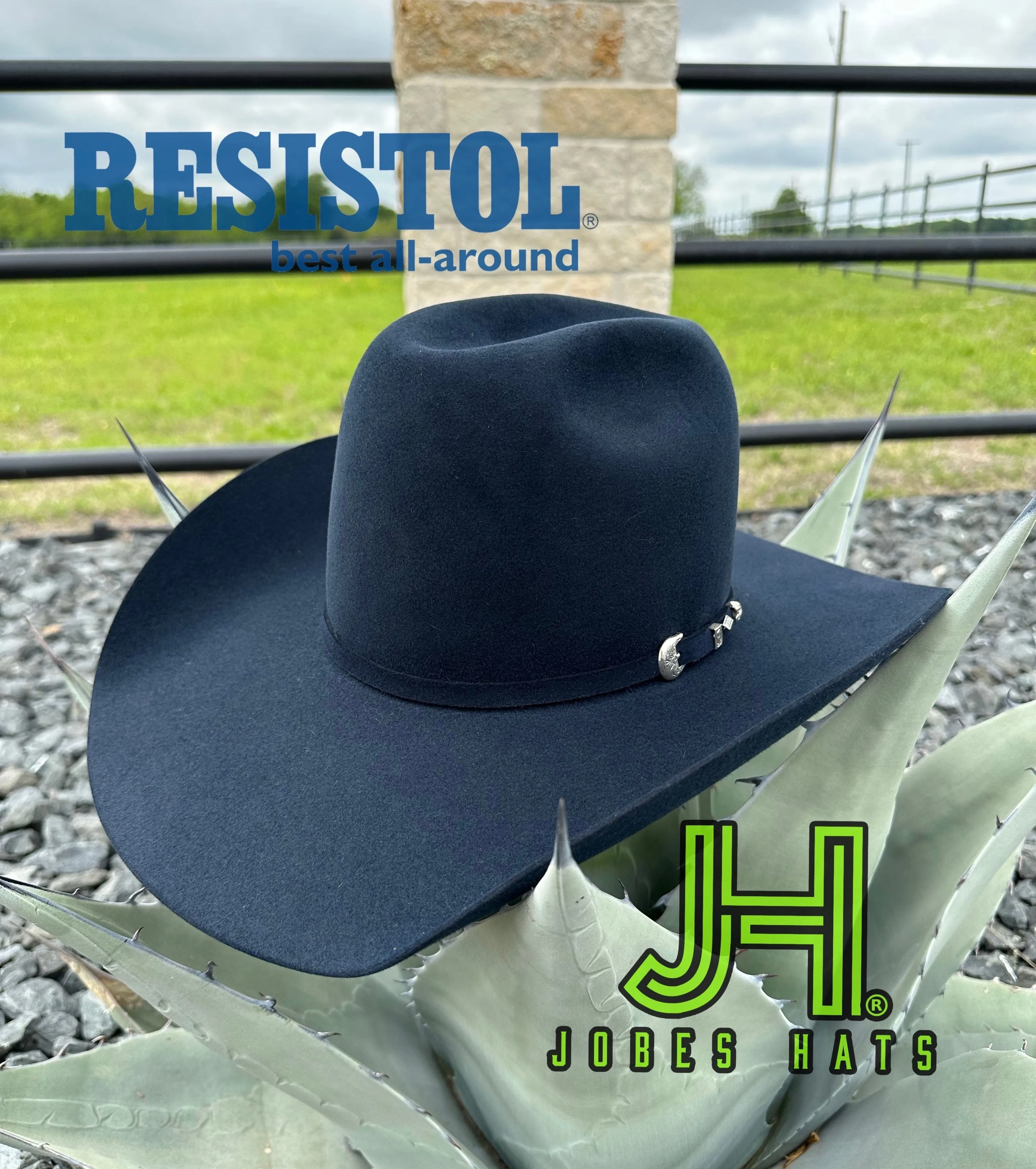 New Resistol 6X Navy 4’’1/4 Brim