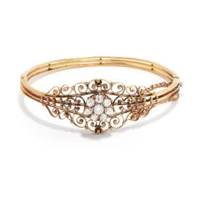 Old Mine Cut Cluster Bangle