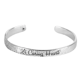 OPEN HAMMERED BANGLE BRACELET