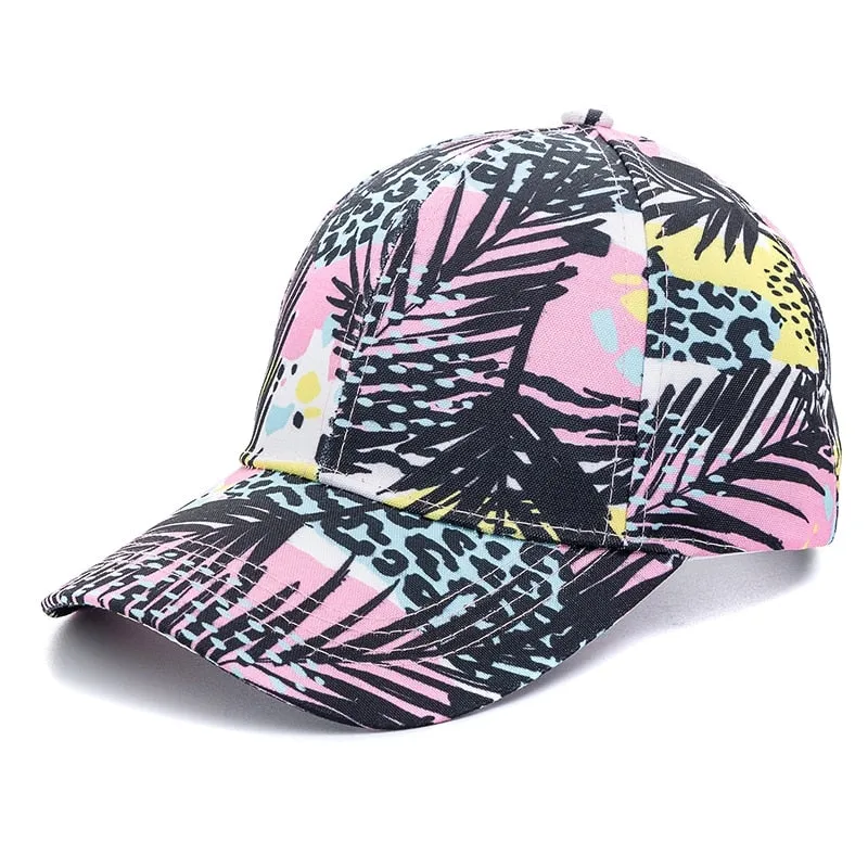 Outdoor Casual Tie Dye Caps For Women Rainbow Colorful Baseball Cap Female Fashion Streetwear Summer Hat