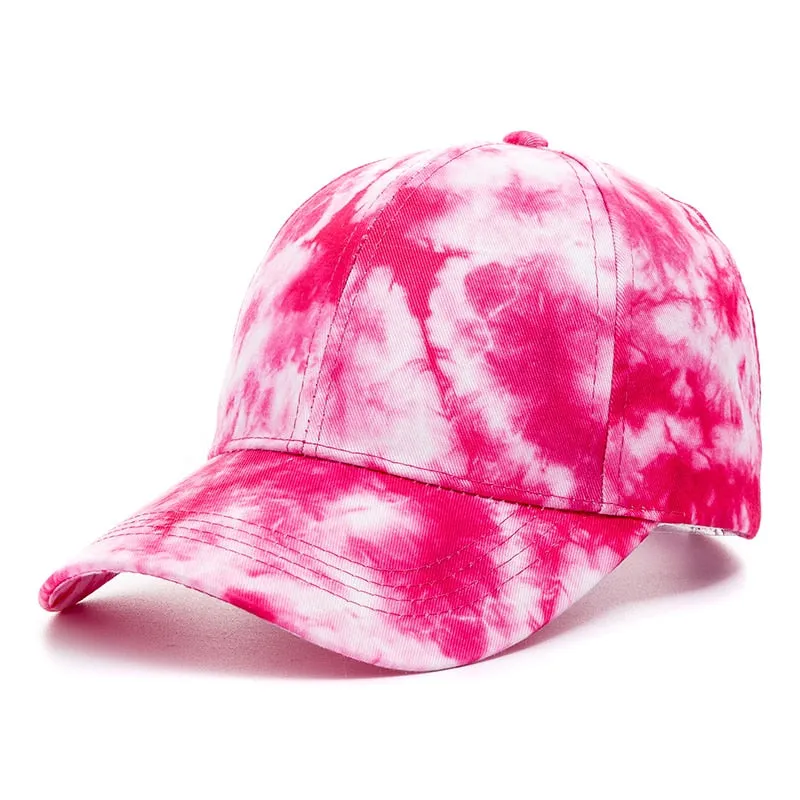 Outdoor Casual Tie Dye Caps For Women Rainbow Colorful Baseball Cap Female Fashion Streetwear Summer Hat