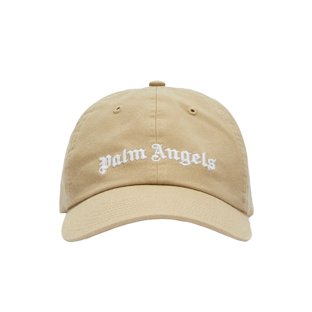 Palm Angels Logo Baseball Cap Beige