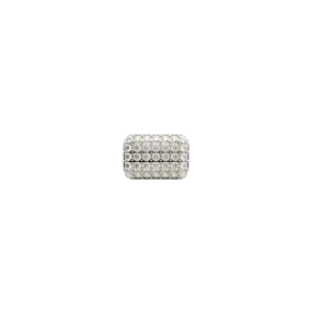 PAVE SKINNY PILLOW CHARM(WHITE)