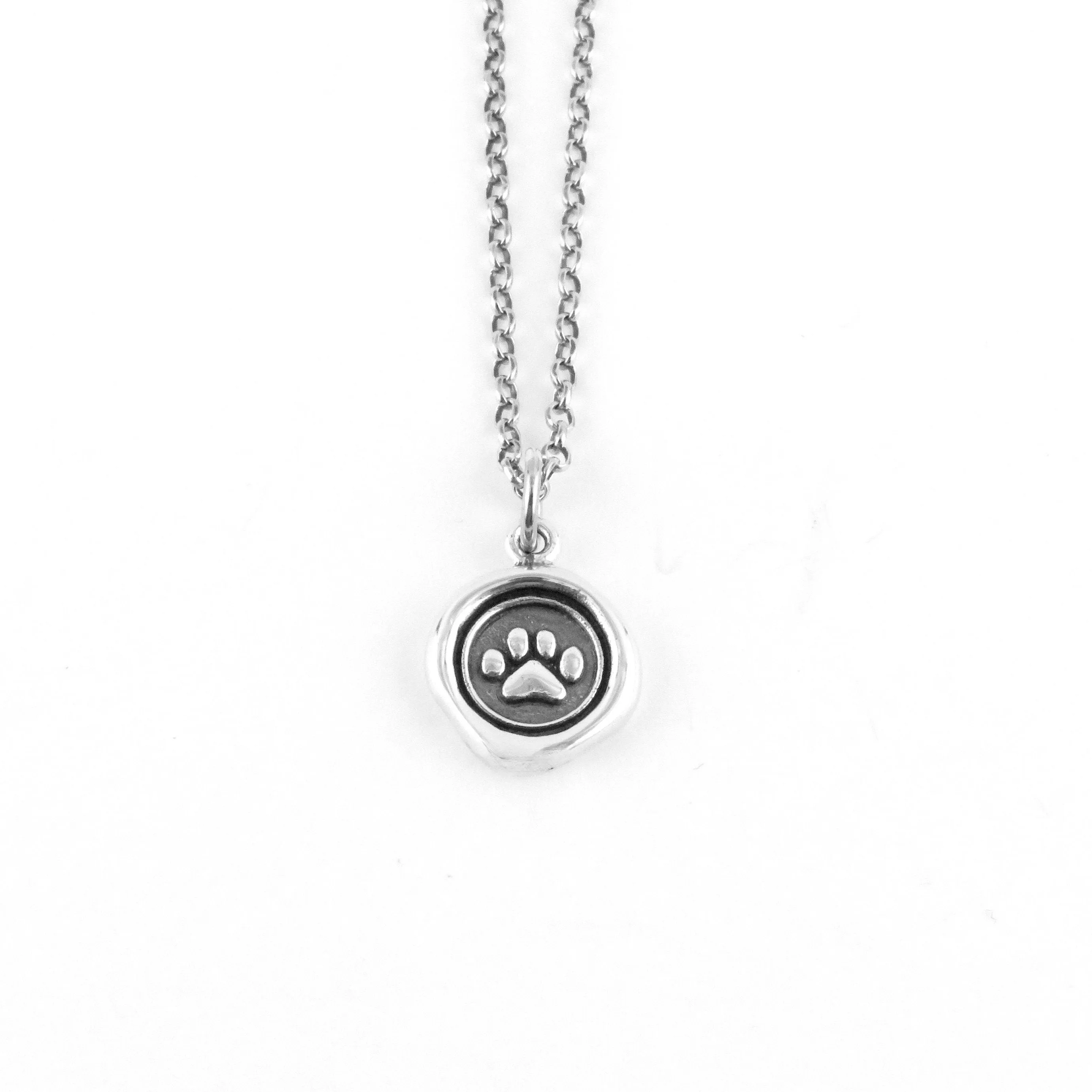 Paw Print Wax Seal Necklace