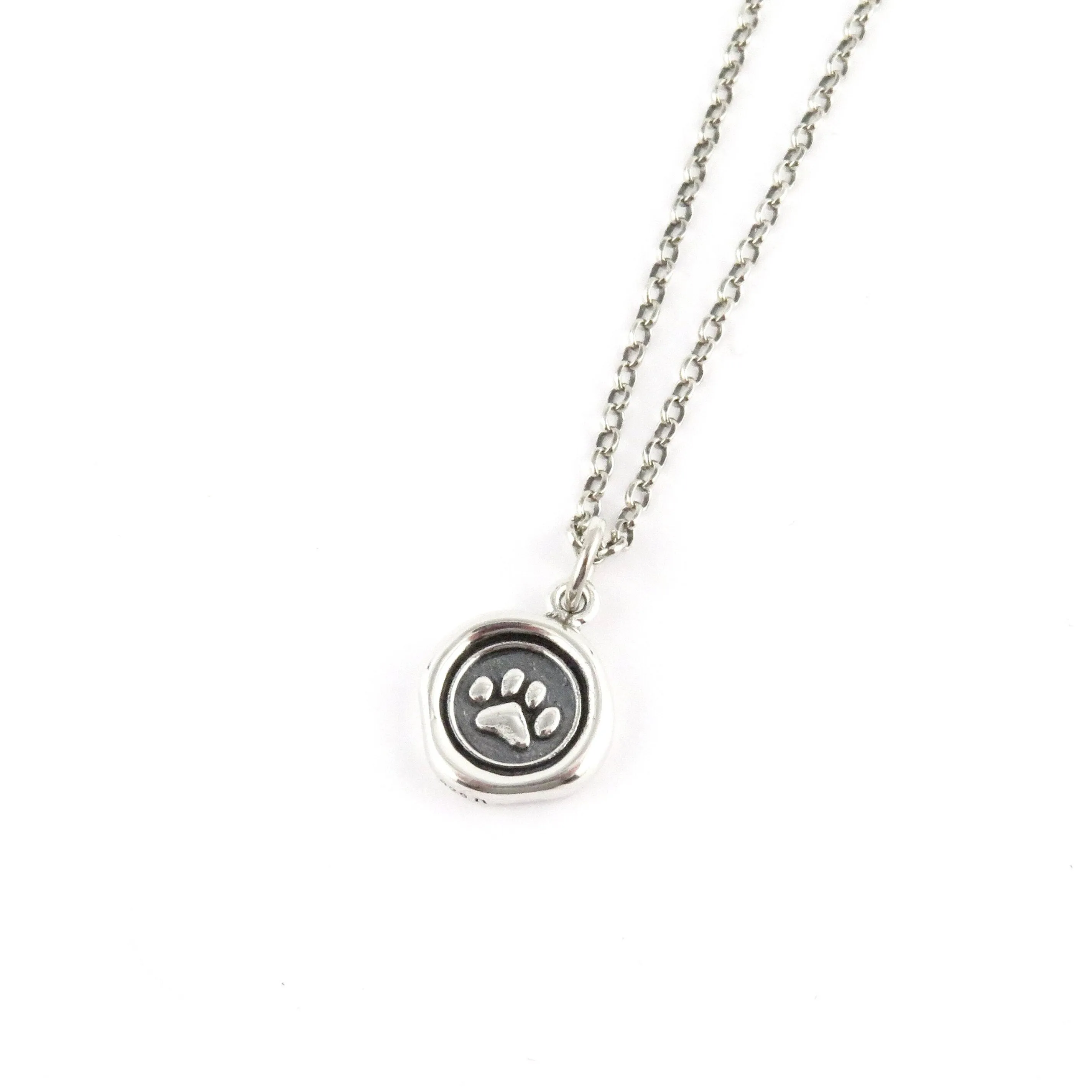Paw Print Wax Seal Necklace