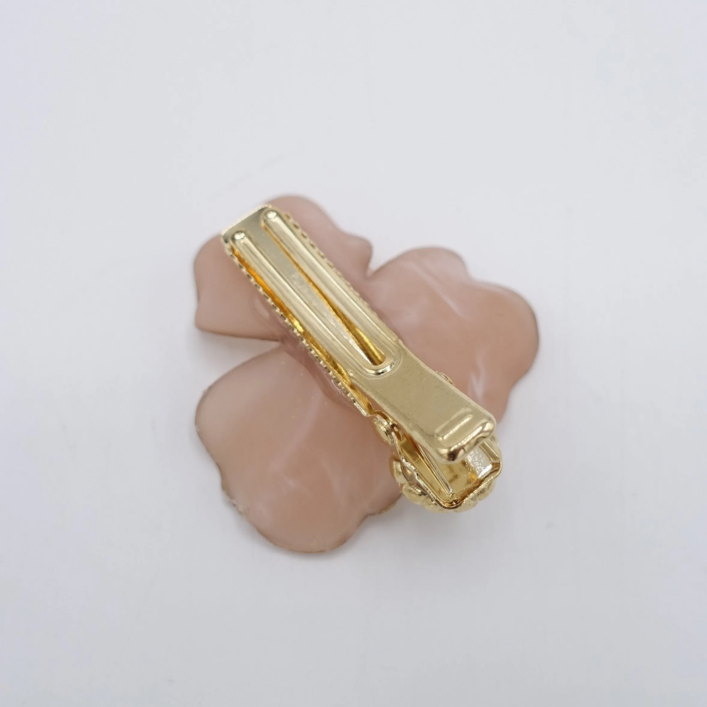 pearl flower hair clip for women
