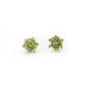 Peridot and 14k Gold Filled Post Earrings