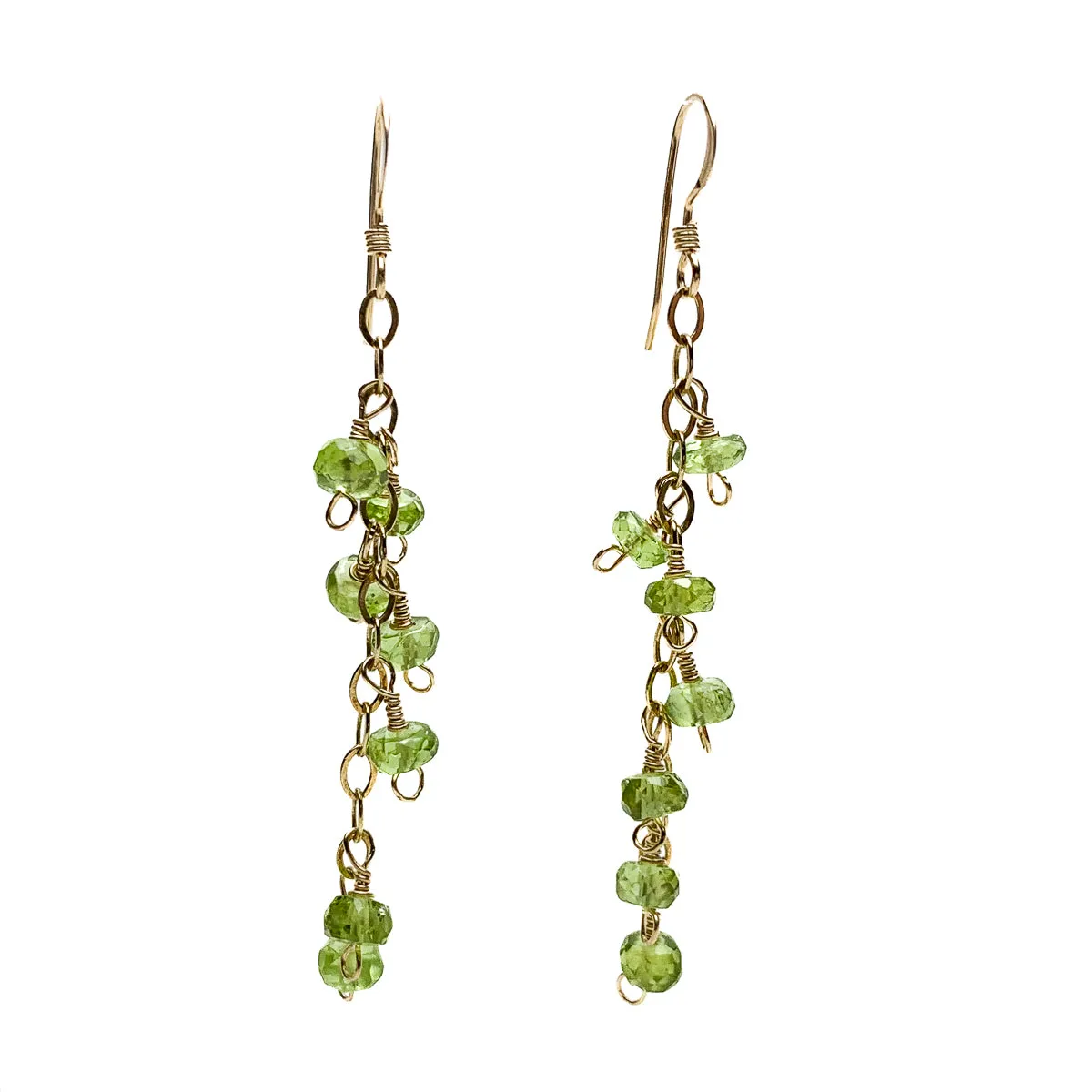 Peridot Earrings with Gold Filled Ear Wire