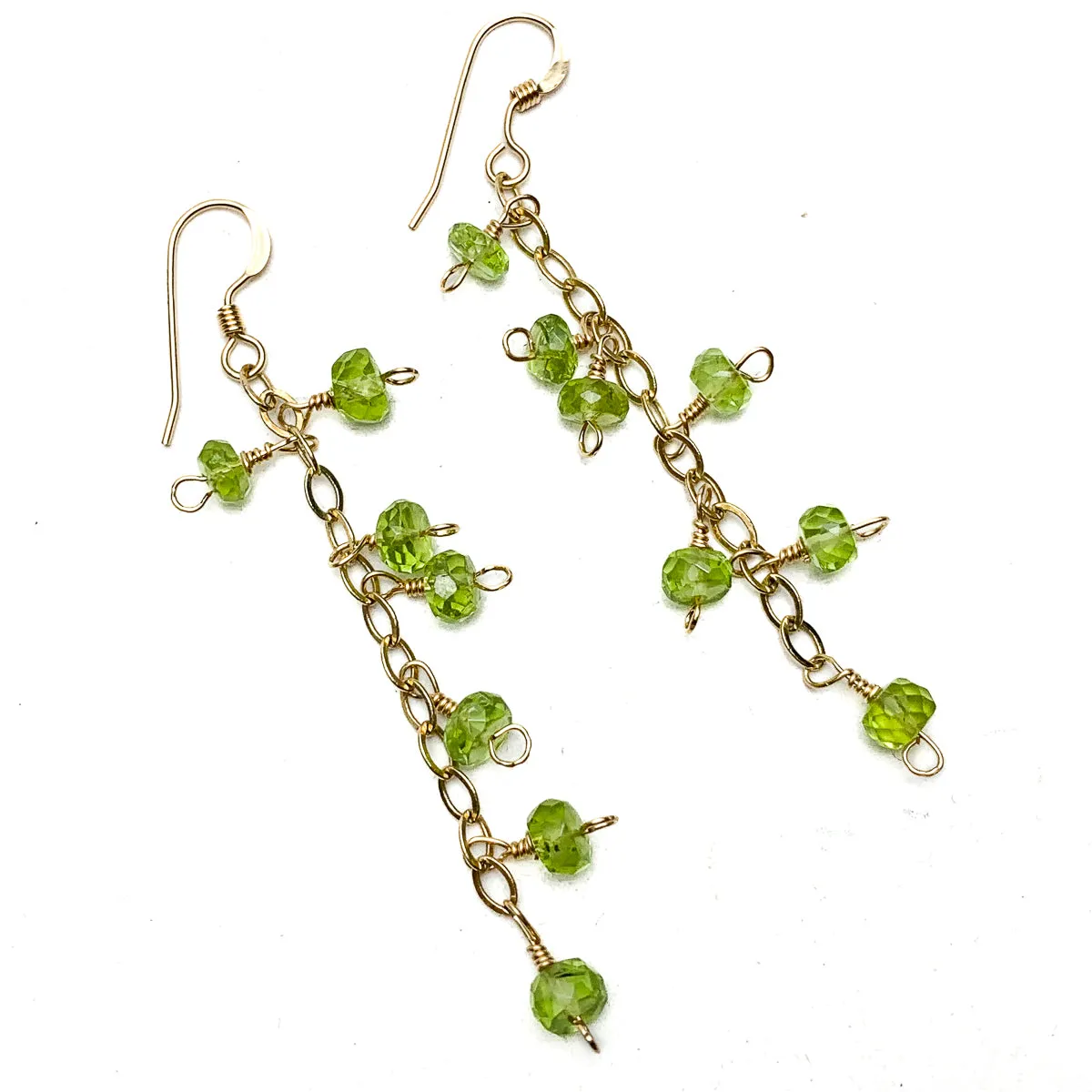 Peridot Earrings with Gold Filled Ear Wire