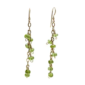 Peridot Earrings with Gold Filled Ear Wire