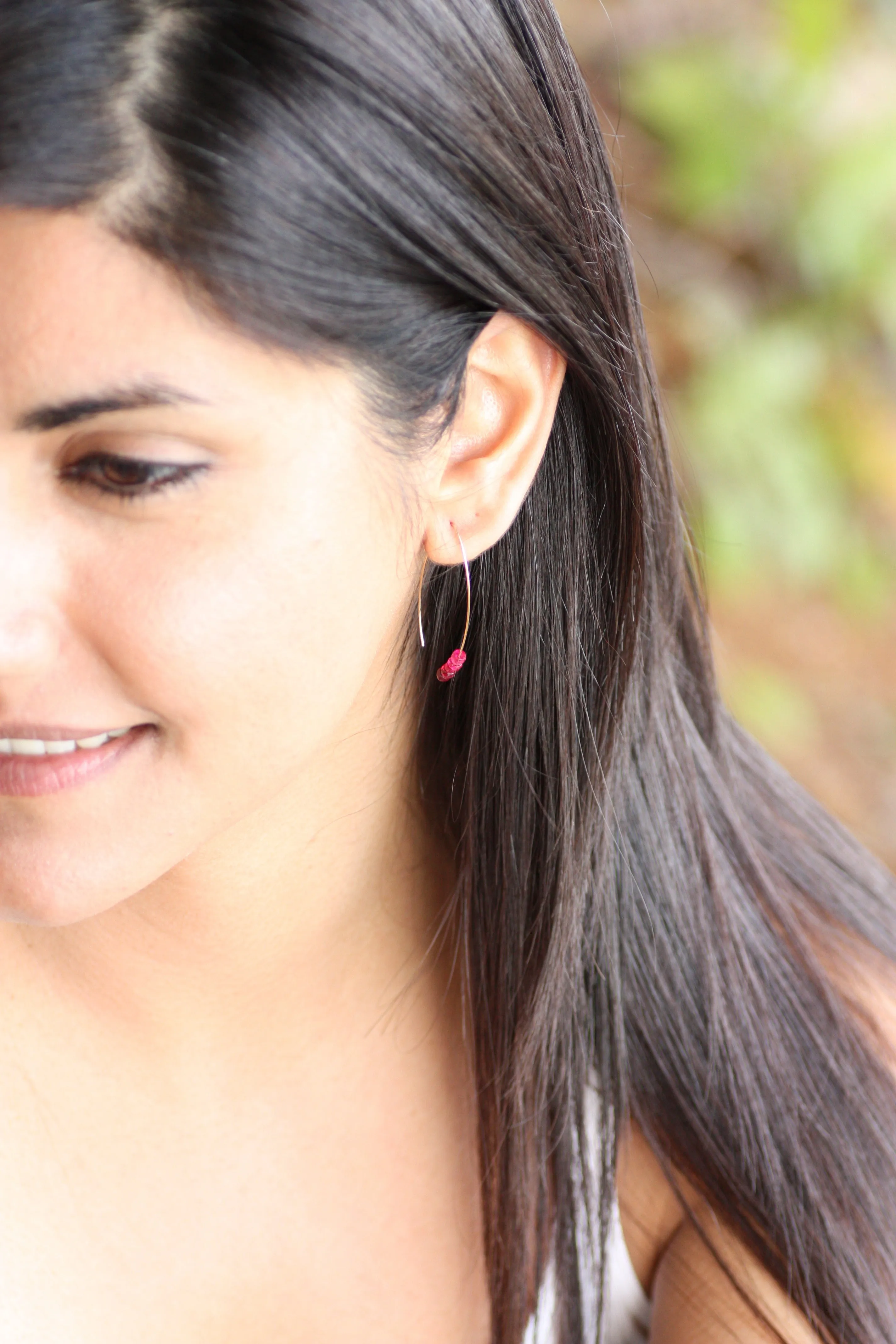 Peridot Marquise Earrings in Gold