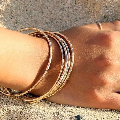 Plain Hammered Bangle