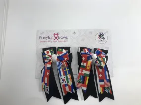 PonyTail Bows- International Black