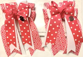 PonyTail Bows- Pink Wendy