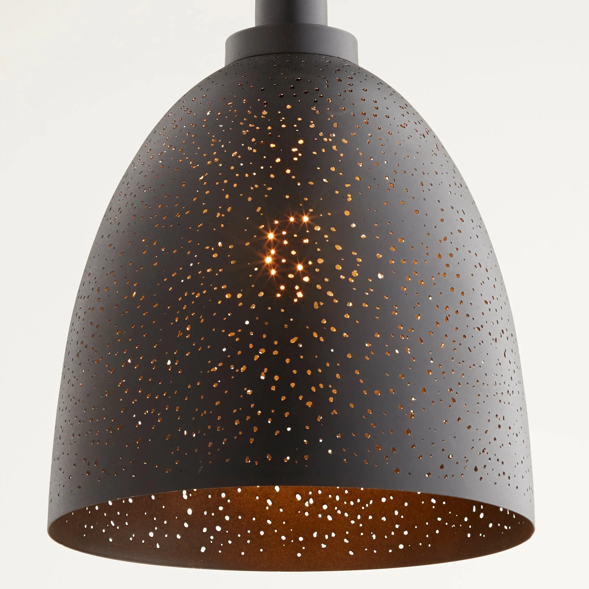 Quorum 8827-69 Pendant - Textured Black 1lt Stary Night Transitional
