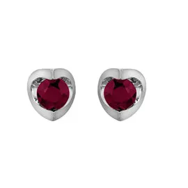 "TWINS" RUBY STUDS