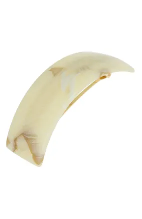 Rectangle Volume Barrette - Carrara