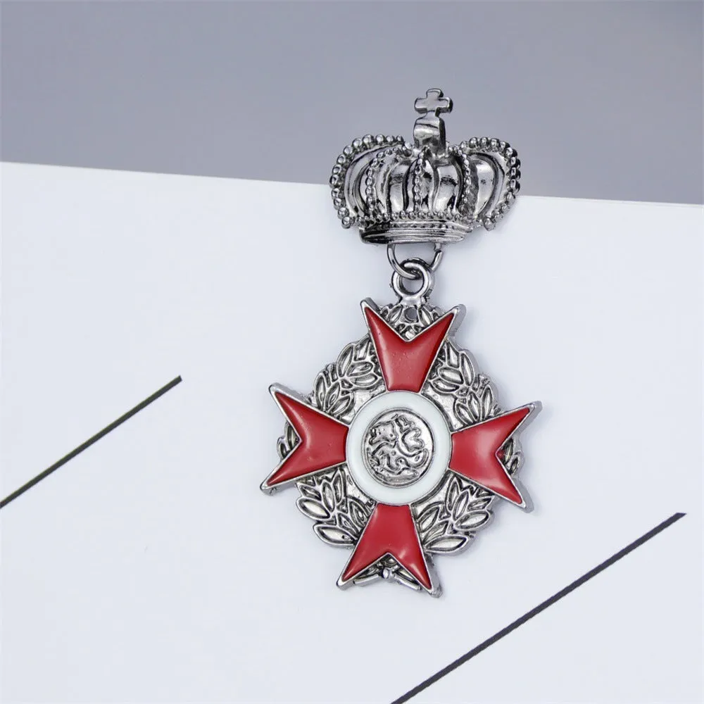 Regal Crown Pin Brooch for Men  Perfect Gift Option