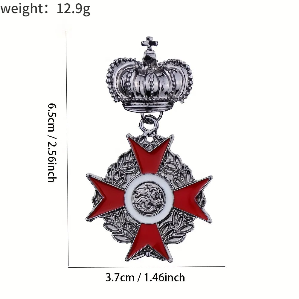 Regal Crown Pin Brooch for Men  Perfect Gift Option