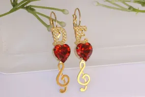RUBY MUSIC EARRINGS