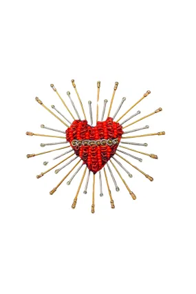 Sacred Heart Brooch By Trovelore