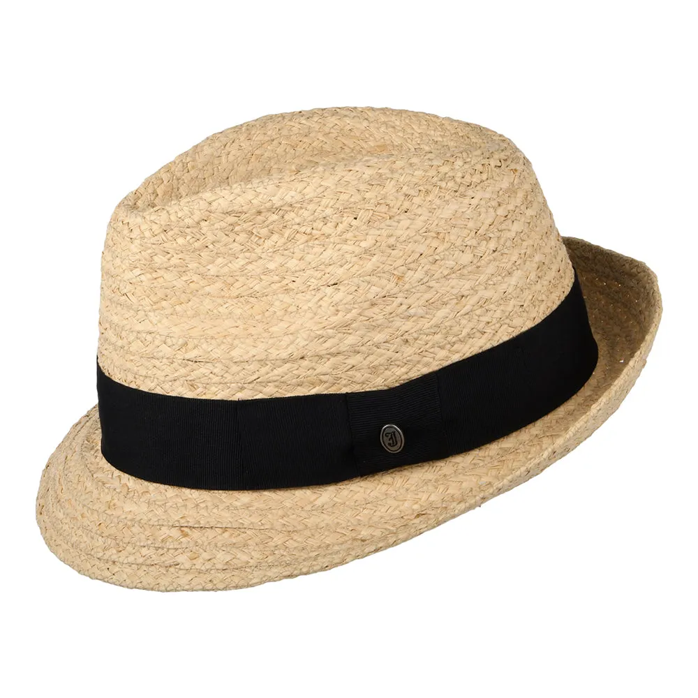 Saybrook Raffia Trilby Hat Natural Wholesale Pack