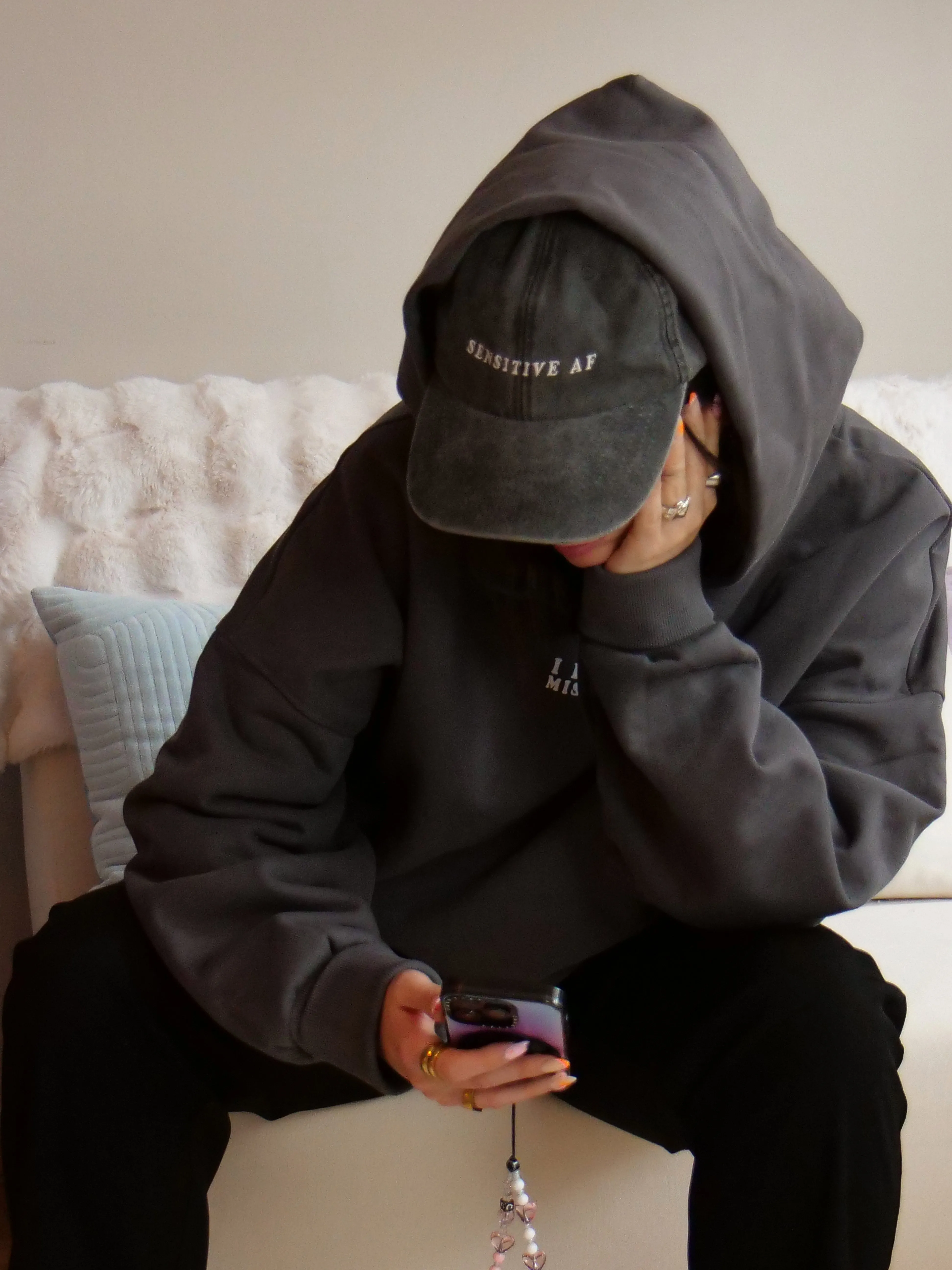 Sensitive AF Cap in Vintage Black