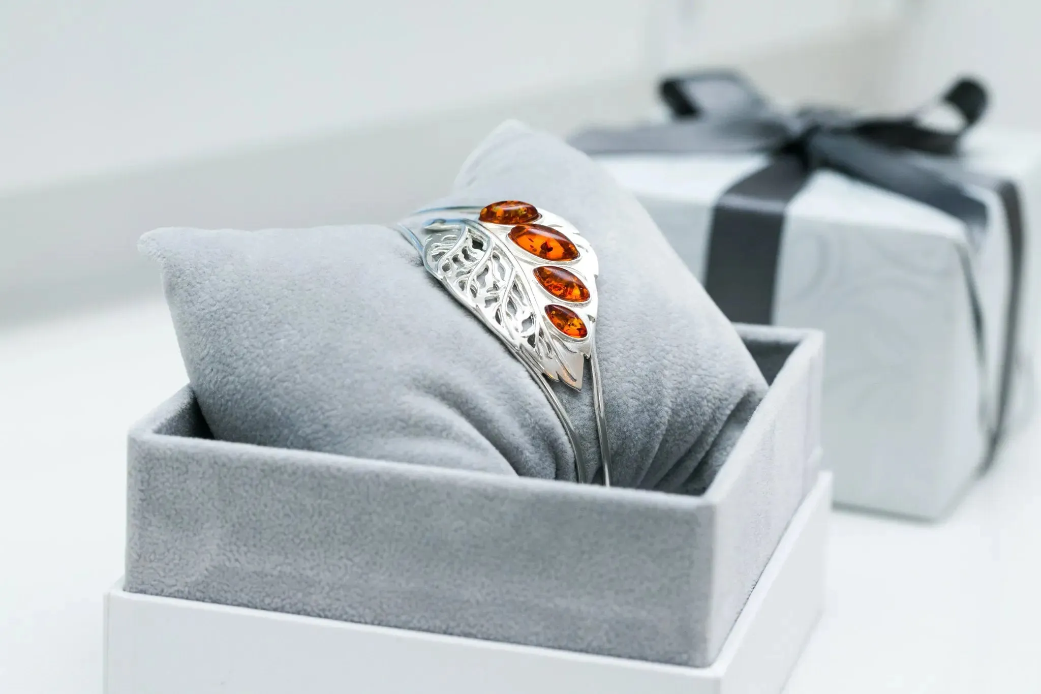 Silver Leaf Statement Arm Cuff